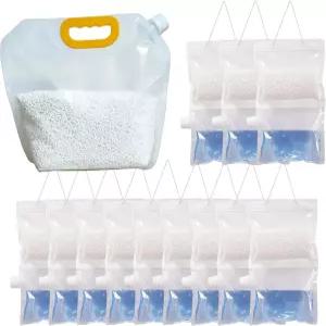 에어리본 12팩 재사용 가능한 수분 흡수제 무향 옷걸이 제습기 가방 리필 비드(80온스)