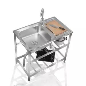 스텐 야외용 개수대 야외싱크대 싱크 주방세트 카페 간이