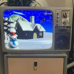 레트로 TV 송출 빈티지 아날로그 옛날 소품 카메라