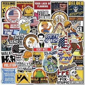 200개 PCS 홀로그램 하드햇 스티커 u2013 헬멧, 공구함, 노트북, 물병용 재미있는 방수 비닐 스티커, 용접공, 전기 기술자, 정비사용 건설 작업용 액세서리