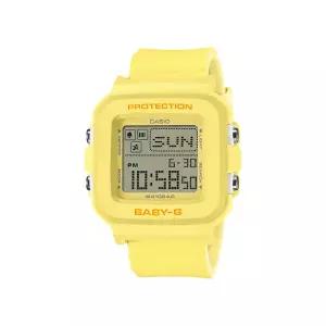 베이비지 스퀘어 하트 스트랩 옐로우 카시오 지샥 여성 전자시계 BGD-10KH-9DR