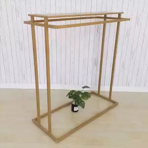 철제 양면 행거 디피 옷걸이 블랙 선반 의류매장