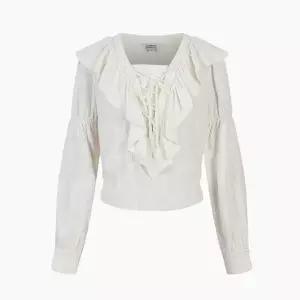 [에고이스트]벨벳 러플 스트링 블라우스 ER4WB260_s