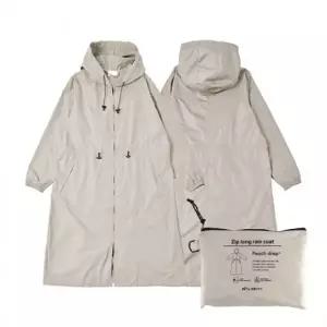 ( )일본 여성용 2WAY 레인코트 파우치 세트베이지