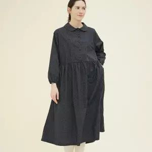 [치키타] [25봄] 도트 퍼프 원피스 9부 블랙 251206OBK