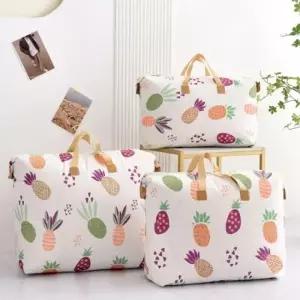 (사이즈 소형)이불정리 파인 수납 가방 옷보관함 다용도 대용량