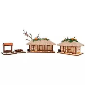 diy 조립 ho 초가삼간세트 프라모델 우드 수집