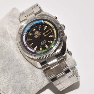 [호환품]43.6mm 오리엔트 시계 케이스 다이얼 핸즈 세트 46941 무브먼트용 스틸 오가닉 러버 커버 렌즈