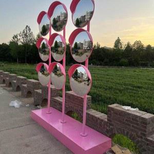 스탠드 볼록 거울 반사경 포토존 항공샷 베이커리 카페 실외 도로 주차장 꾸미기 컬러 빈티지