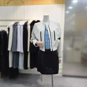 [에고이스트]메탈 장식 포인트 루즈핏 블루종 점퍼 ES1JJ100BE_CA