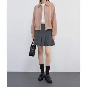 갤러리아 [SISTINA] 스웨이드 페이크 카라 집엄