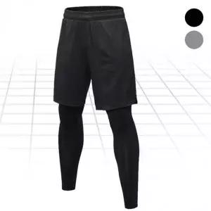 [골드스마일]남성용 스포츠 일체형 레깅스 반바지 운동복