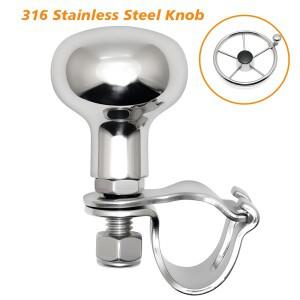 터닝 스티어링 휠 부스터 스피너 손잡이 360도 회전 스테인레스 스틸 316 베어링 파워 핸들 볼 모양의 보트