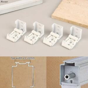 로마 블라인드 용 4Pcs 22MM 천장 및 벽 브래킷 상단 레일 로딩 장착 액세서리