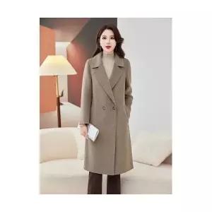 블랙팬서 여성코트 브랜드리버시블 모직 코트 가을겨울 하프기장 오버핏 울 캐시미어 OPH4