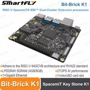 Bit-Brick K1 단일 보드 컴퓨터 오픈 소스 RISC-V 4GB8GB 메모리 2.0TOPS IoT 리케이션용 AI-Power 산업용