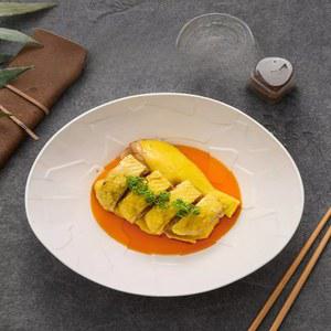 화이트 세라믹 서양식 접시 디저트 식기 스시 플레이트 샐러드 사시미 디너 딤섬 스테이크