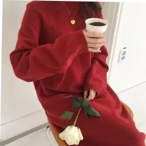 무지 니트 롱 심플 하객 원피스 여성 봄 가을 EYWD3A599