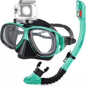 성인 청소년용 스노클링 장비 근시 김서림 방지 마스크 및 스쿠버 다이빙 스피어 낚시 프리다이빙용 실리콘