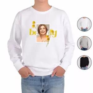 [하프클럽/알티피아]맨투맨 전색상 웃음이 예쁜여자 프린트셔츠