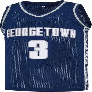 남자 3위 타운 대학 운동 자수 레트로 농구 유니폼