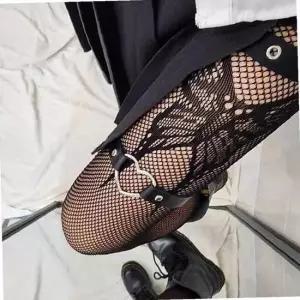 가죽 레더 하트초커 하트팔찌 허벅지초커