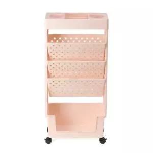 틈새 활용 5단 이동식 북 트롤리 책장 카트