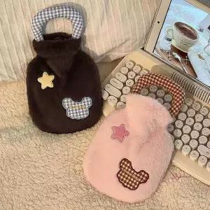 따뜻한 물주머니 보온 핸들 고리 허리 온수핫팩 배 겨울 배찜질 휴대용 손난로주머니hij519