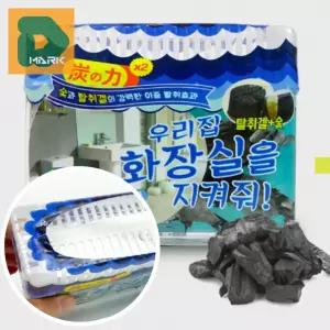 강력한 탈취제 5p 냄새제거제 숯 습기제거 악취제거 250g 상쾌한 탈취겔 변기주변 화장실용 욕실