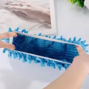 청소 슬리퍼 실내화 걸레 탈부착 발걸레 극세사 2p WFGJH3C
