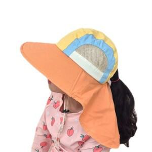 쇼핑액츄얼리 캔디 컬러 아동 배색 플랩캡