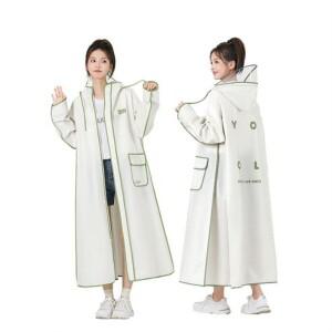 N 완벽 차단 고탄력 투명챙 길고 베직한 버핏 레인코트 다회용 야외 캠핑 우 딩 우골 옷경량