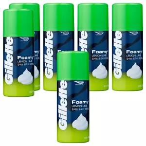 질레트 포오미 데일리 옴므 레몬라임 쉐이빙폼 175g 6개