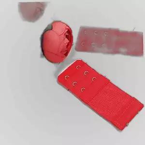 브라 연장후크 연결고리 레드 2버튼