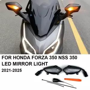 혼다 호환 포르자 350 NSS 350 -2025용 신형 LED 전면 사이드 방향지시등 플래셔 인디케이터 라이트 LED 라