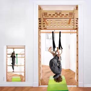 링후(LINGHOO) 문틀 등반 프레임 어린이 실내 다기능 원목 프레임 미끄럼틀 스윙 싱글/더블 바 문틀 피트니
