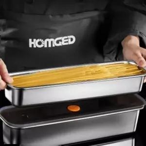 소면보관용기 전자레인지스텐밀폐용기대파야채국수파스타통