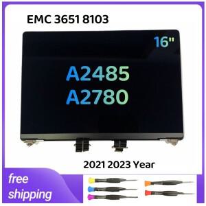 2021 맥북 프로 레티나 16인치 A2485 노트북 LCD 스크린 디스플레이 어셈블리 교체 부품 스페이스 실버