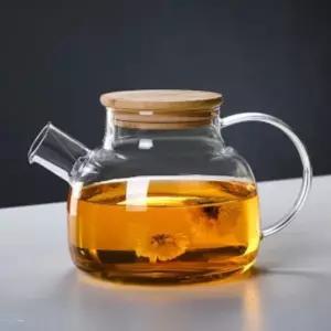 로하티리빙로더내열유리차주전자1L유리티포트 내열유리티포트 유리주전자