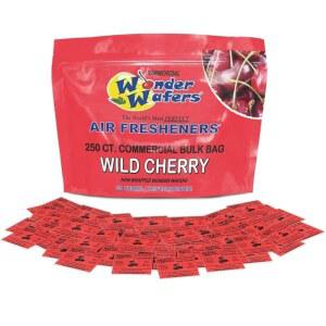 원더 웨이퍼 250 카운트 언랩 자동차 전문가용 방향제 자동차 및 트럭 세부 정보(와일드 체리)