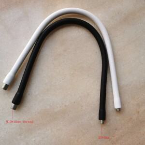 2개세트 m10  m8 화이트블랙 메탈 유연한 도관 구즈넥 실리콘 슬리브 호스 포함 클램프 용 사문석 튜브