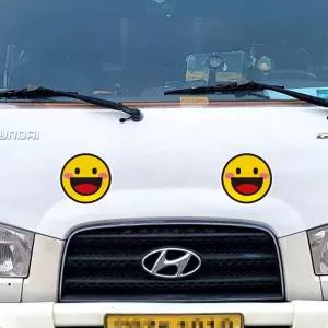 귀요미3 고휘도반사 자동차스티커 미니size 70x70mm 고휘도 육각반사 오토바이