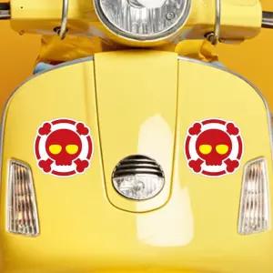 귀요미7 고휘도반사 자동차스티커 미니size 70x70mm 고휘도 육각반사 오토바이