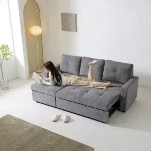노아가구 모리애 카우치형 3인용 소파베드