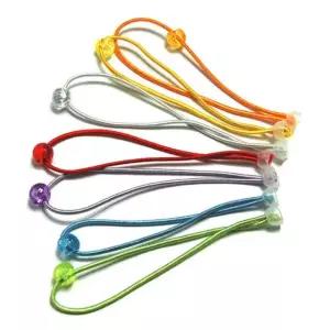 칼라고무줄 구슬캡 16개입x1팩 머리끈만들기재료 머리띠 부품 소모품 자재