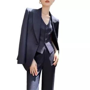 2025 신상 여성 쓰리피스 정장 세트 출근룩 모임룩 고급  봄가을