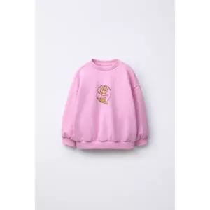 국내배송 ZARA 자라 베이비 신생아 유아 프린트 스웨트셔츠 로즈핑크 1880514620 1643444