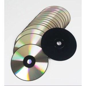 A 등급 블랭크 실버 백 블랙 CD-R, 도매 디스크 5 개, 52x700 MB