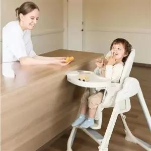 신생아 하이 체어 아기 이유식 식탁 의자 방석 원목 식당