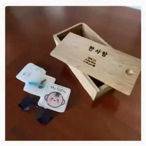 탯줄 보관 레진 액자 보관 신생아 자개 수제 도장 상자 유리병